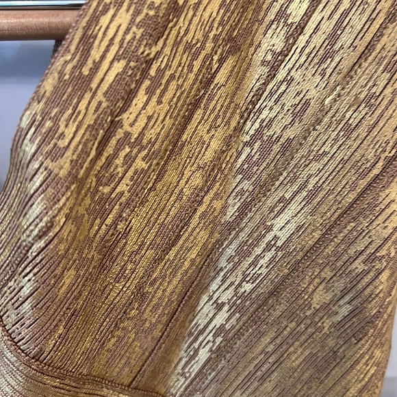 DIVINE HERVE LEGERE GOLD STRETCH MINI DRESS - Picture 4 of 8